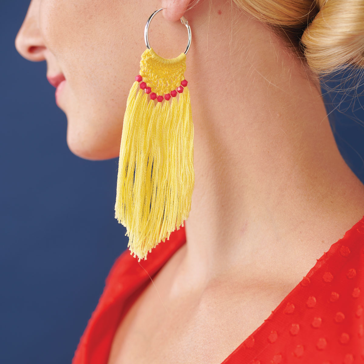 Crochet Tassel Earrings Pattern PDF