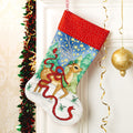 Reindeer Stocking Cross Stitch PDF Pattern