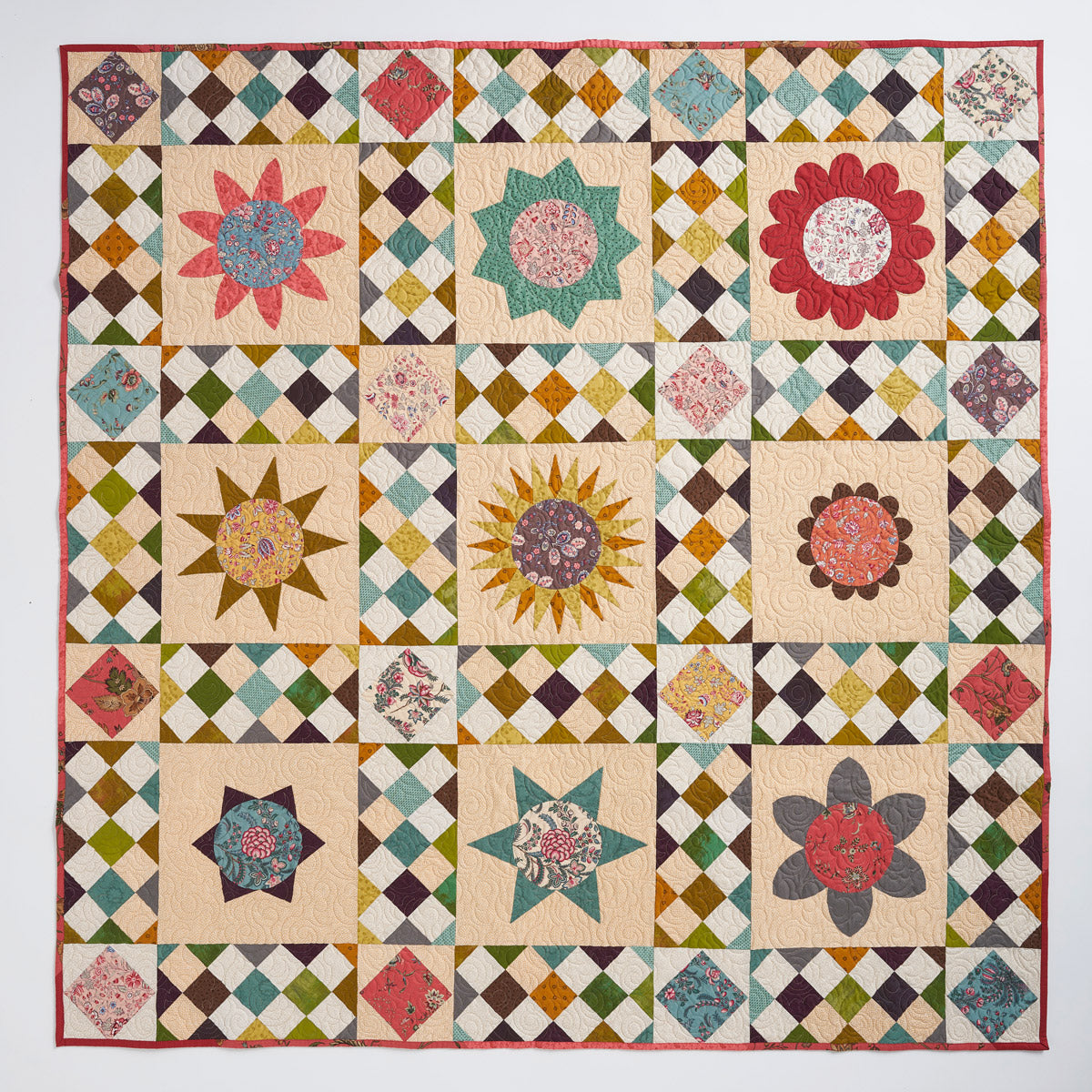 Dutch Circles Sampler Quilt Pattern PDF