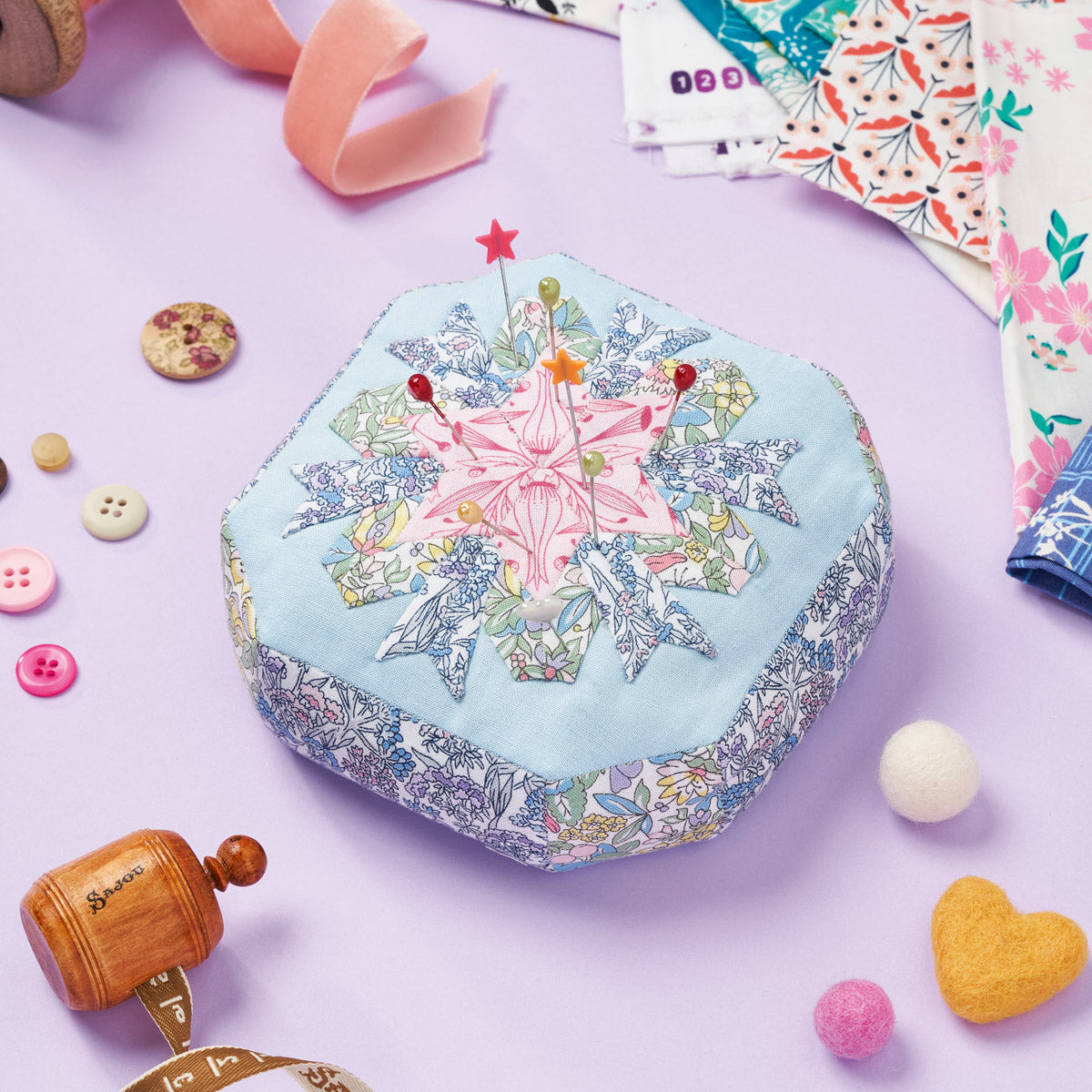 EPP Pincushion Sewing Pattern PDF