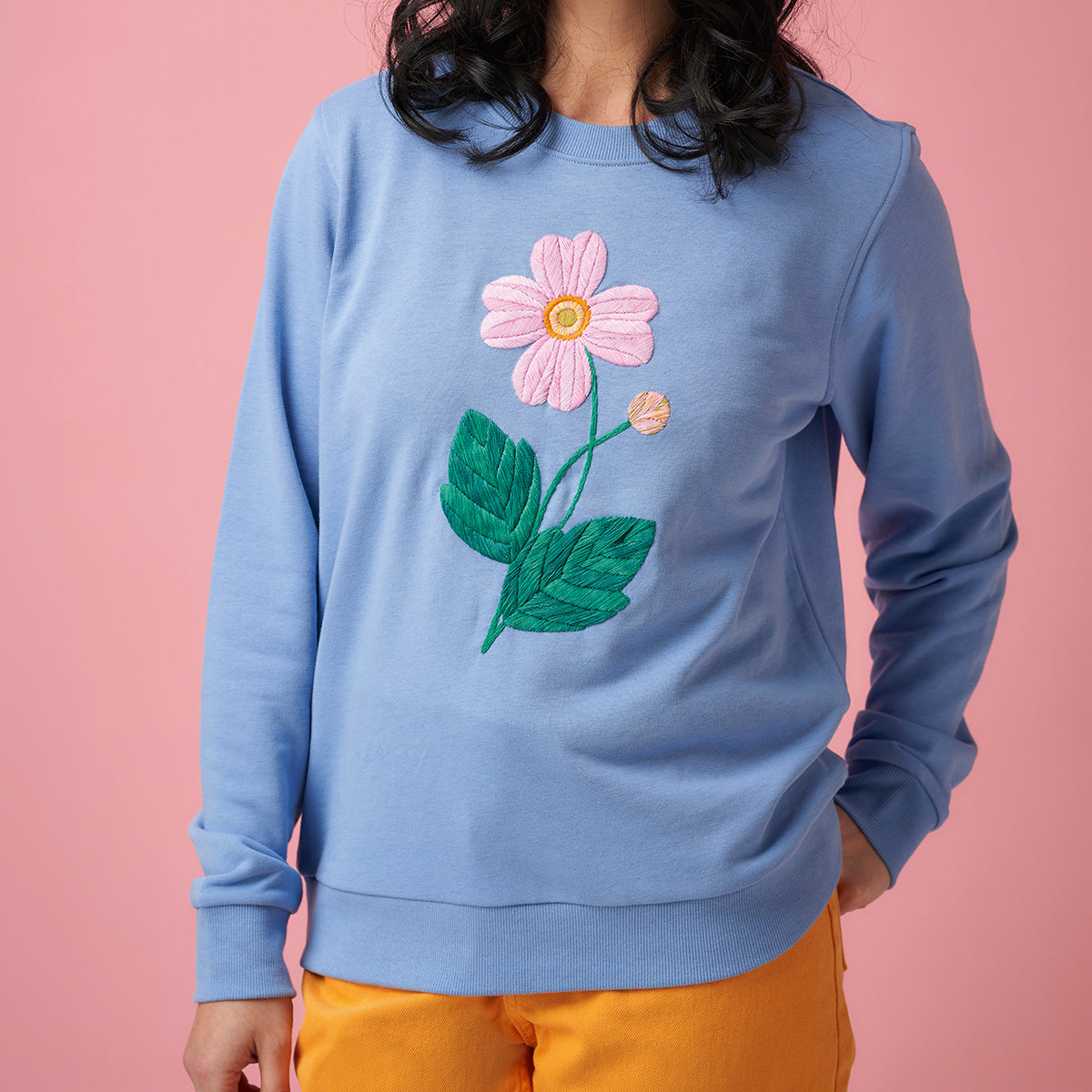 Easy floral motif embroidery pattern PDF