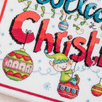 Elf Welcome Sign Cross Stitch PDF Pattern