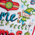 Elf Welcome Sign Cross Stitch PDF Pattern