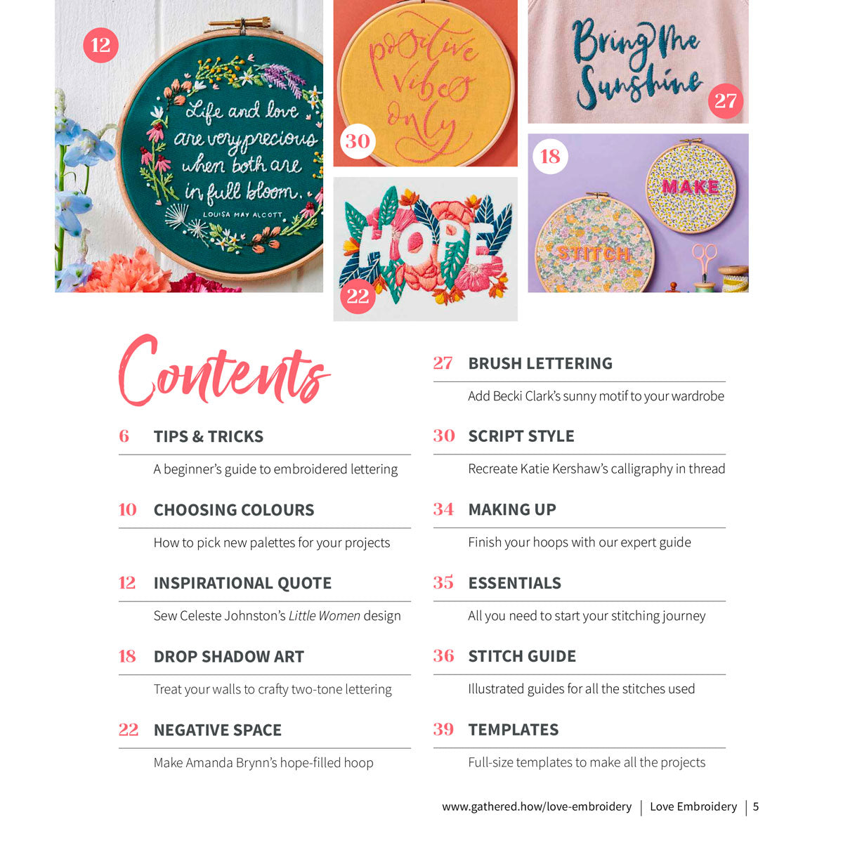 Embroidered Lettering Collection Special Edition PDF