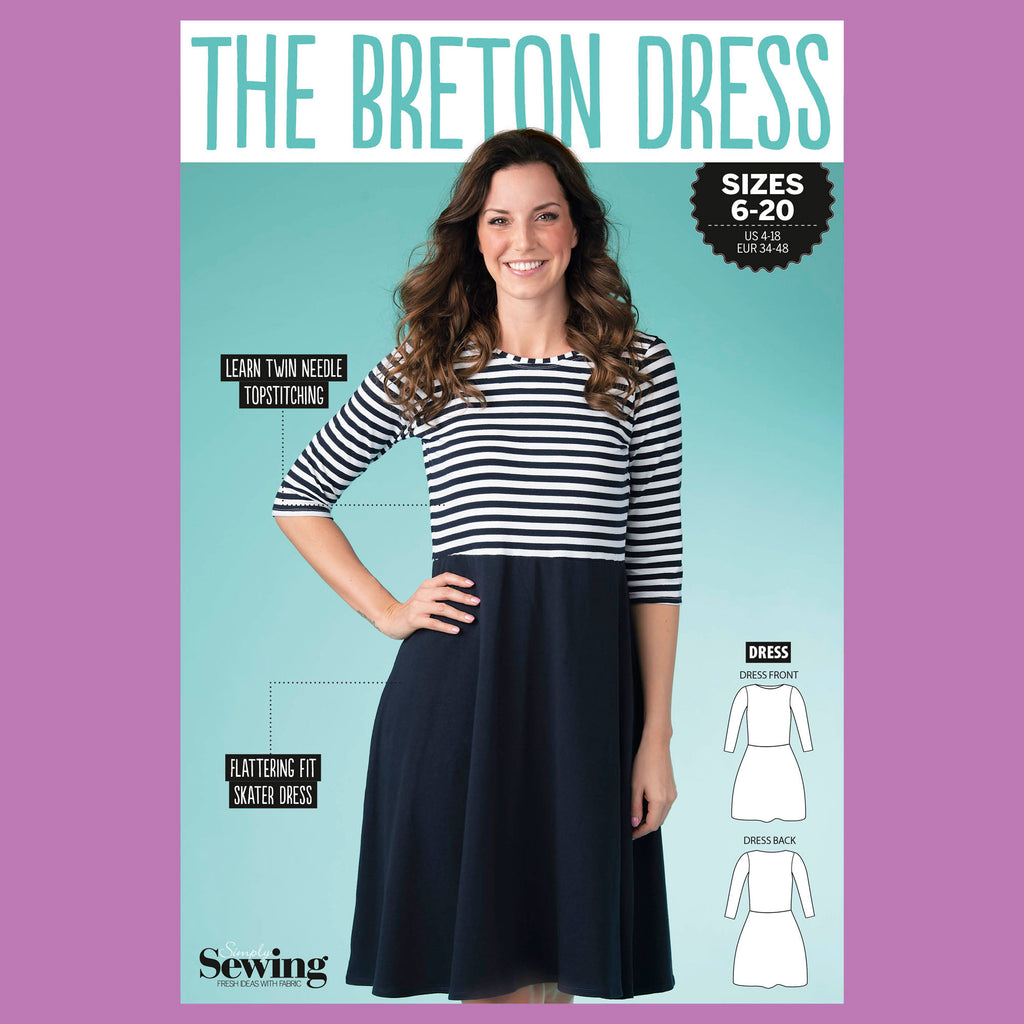 Breton Dress Sewing Pattern PDF