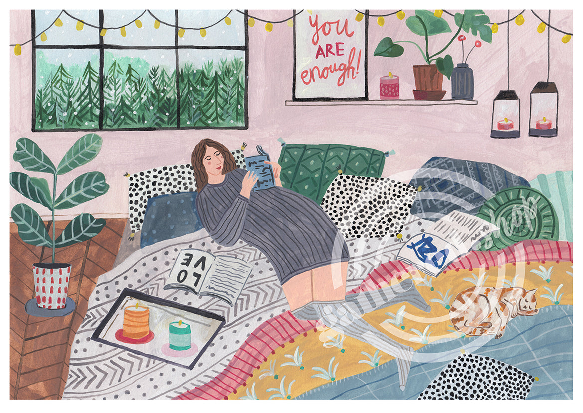 'Chill' Digital Art Print PDF by Miranda Sofroniou