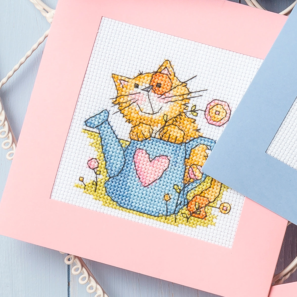 Cute Cat Cards Cross Stitch PDF Pattern