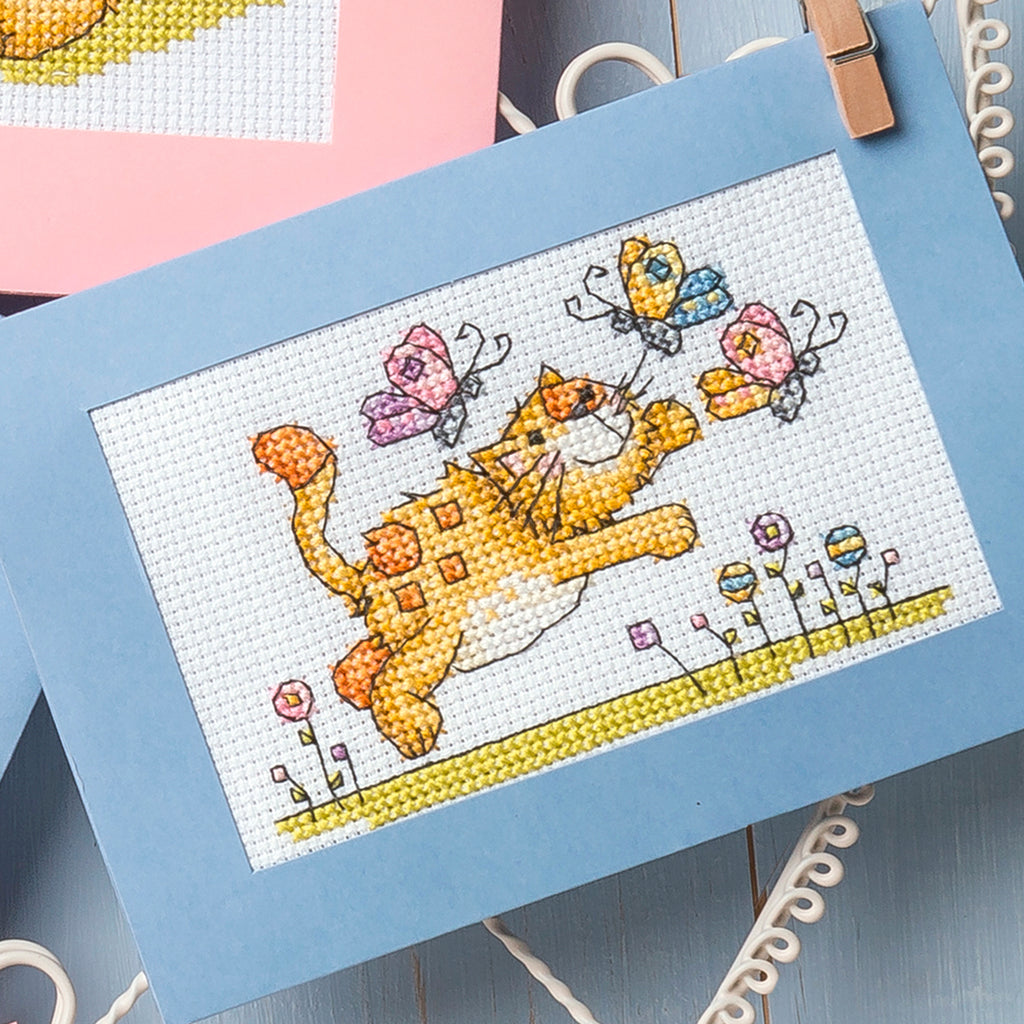 Cute Cat Cards Cross Stitch PDF Pattern