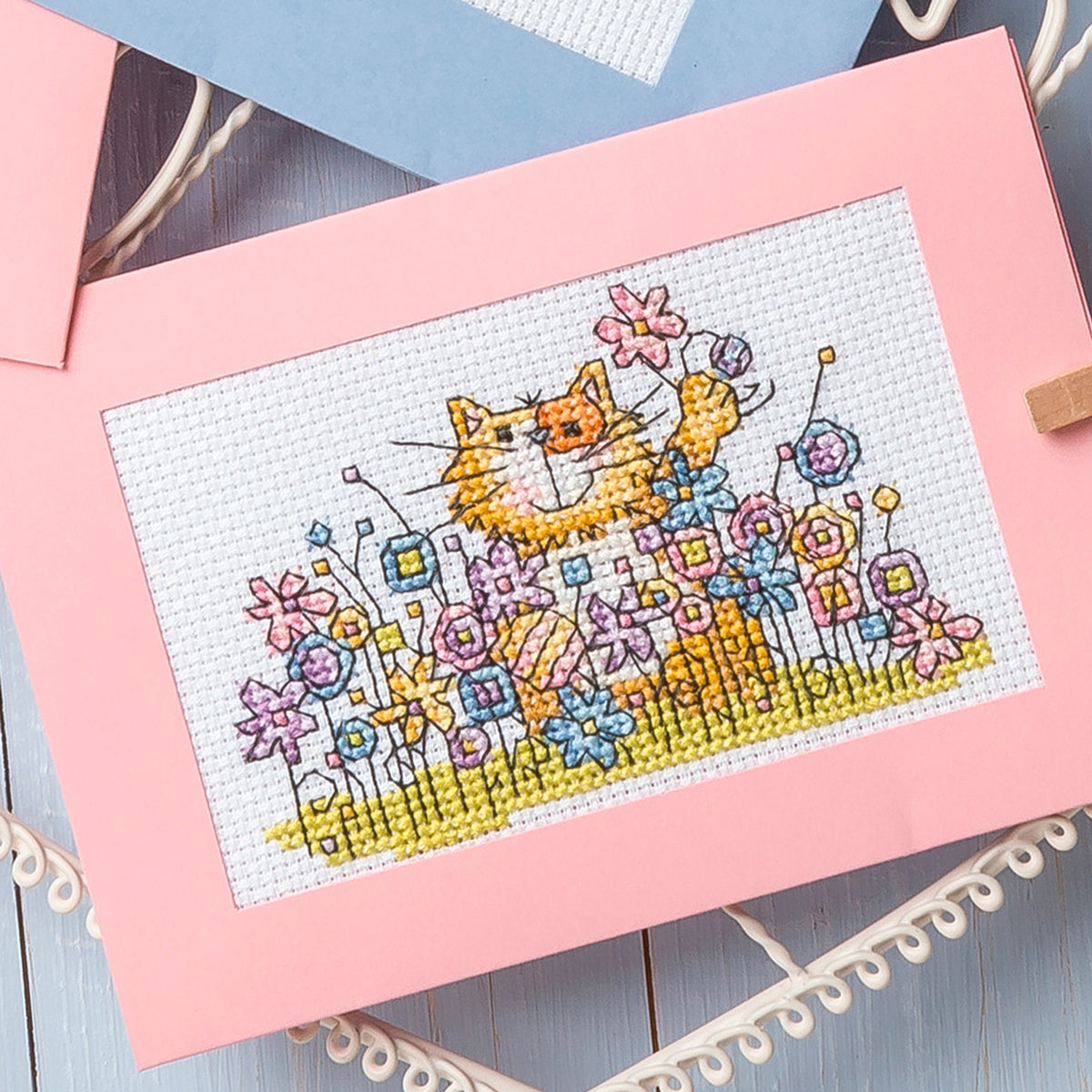 Cute Cat Cards Cross Stitch PDF Pattern