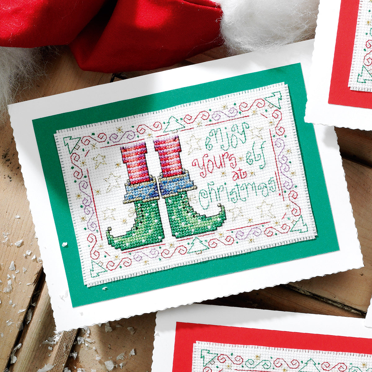 Festive Feet Cards Cross Stitch PDF Patterns