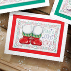 Festive Feet Cards Cross Stitch PDF Patterns