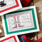 Festive Feet Cards Cross Stitch PDF Patterns