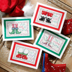 Festive Feet Cards Cross Stitch PDF Patterns