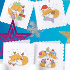 Festive Foxes Cross Stitch PDF Patterns