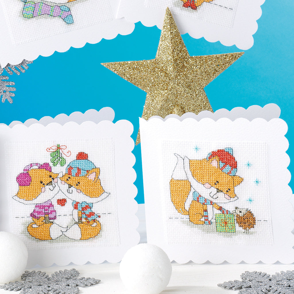 Festive Foxes Cross Stitch PDF Patterns