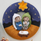 Christmas wreath knitting pattern