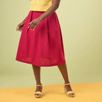 Fuchsia Midi Skirt Sewing Pattern PDF
