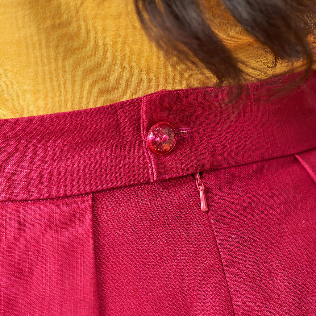 Fuchsia Midi Skirt Sewing Pattern PDF