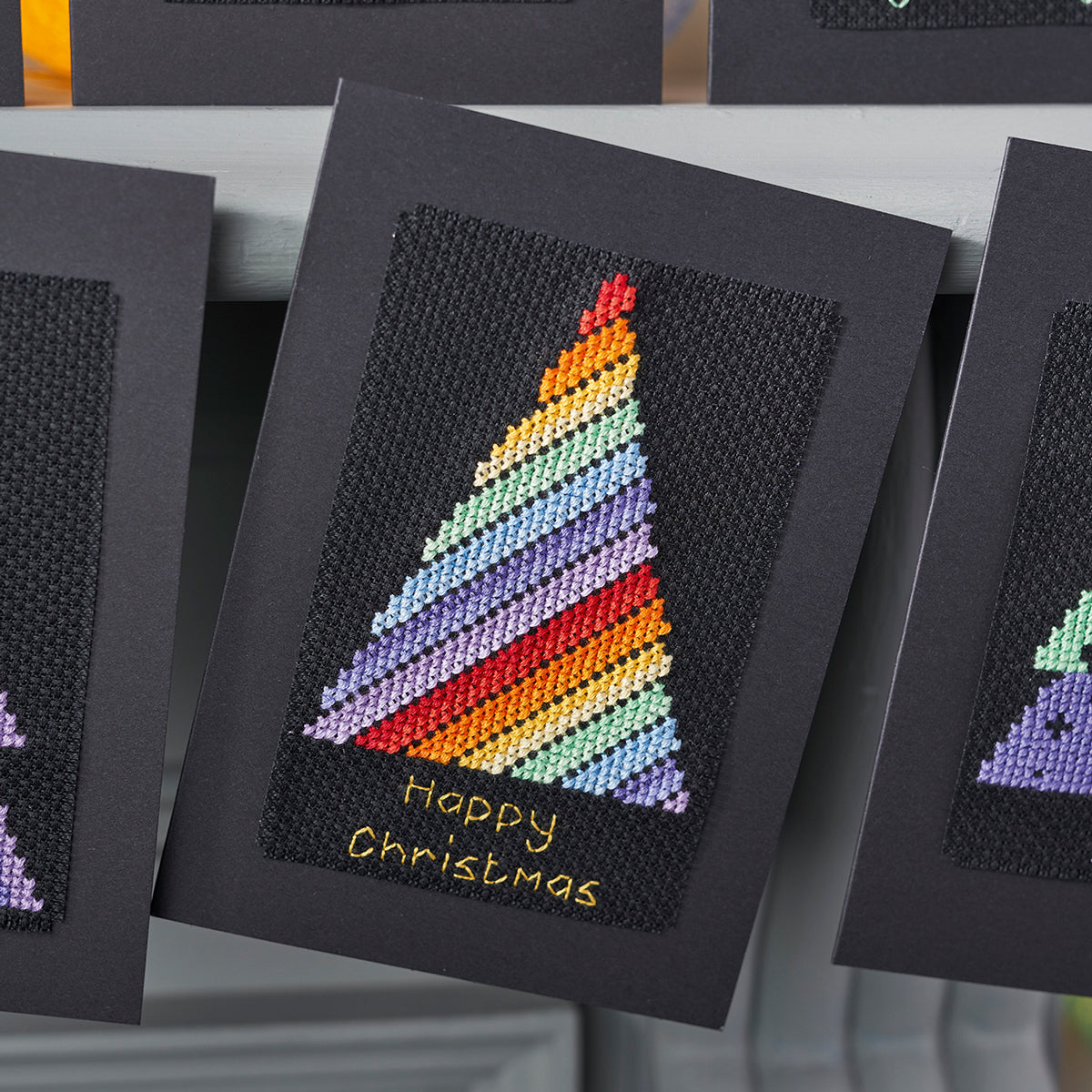 Rainbow Christmas Tree Cross Stitch PDF Pattern