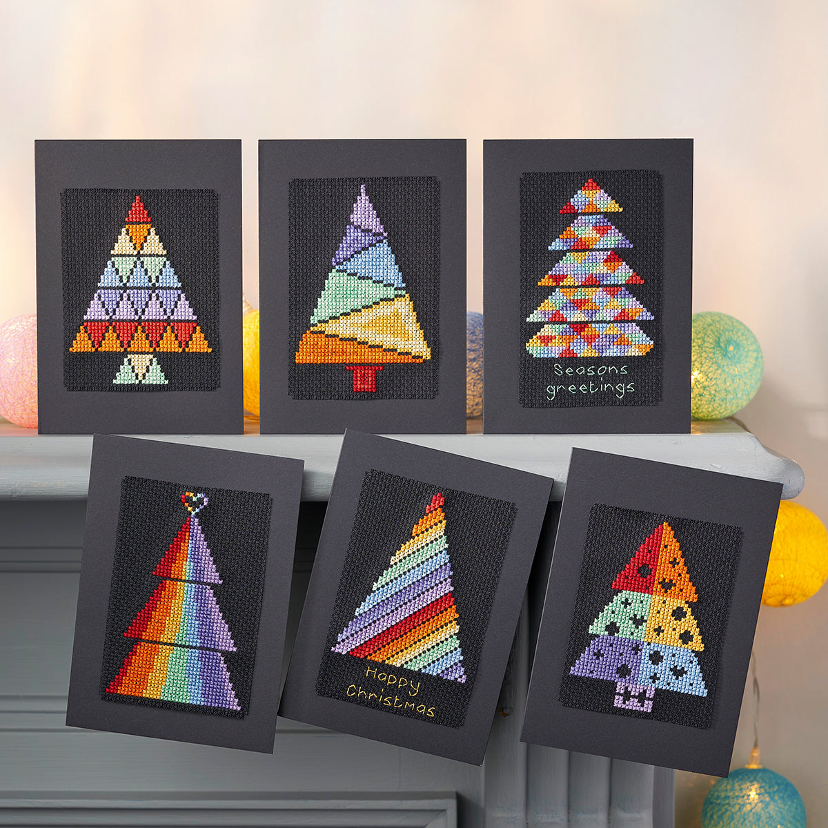 Rainbow Christmas Tree Cross Stitch PDF Pattern