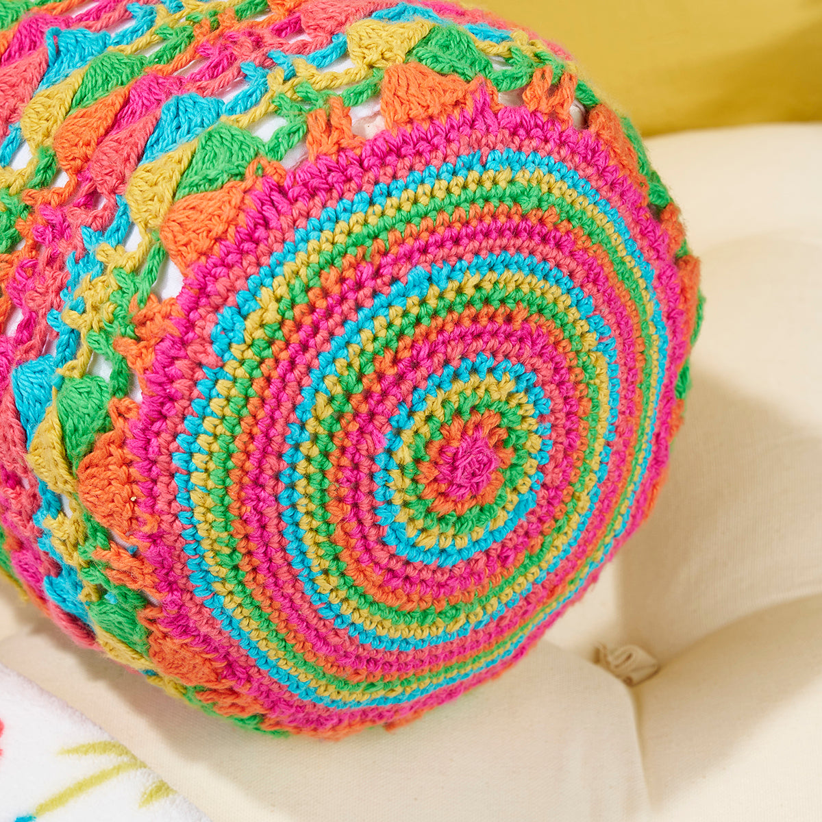 Bolster Cushion Crochet PDF Pattern