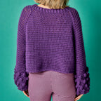 Bobble Sleeve Crochet Jumper Pattern