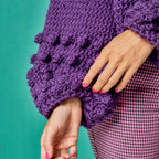 Bobble Sleeve Crochet Jumper Pattern