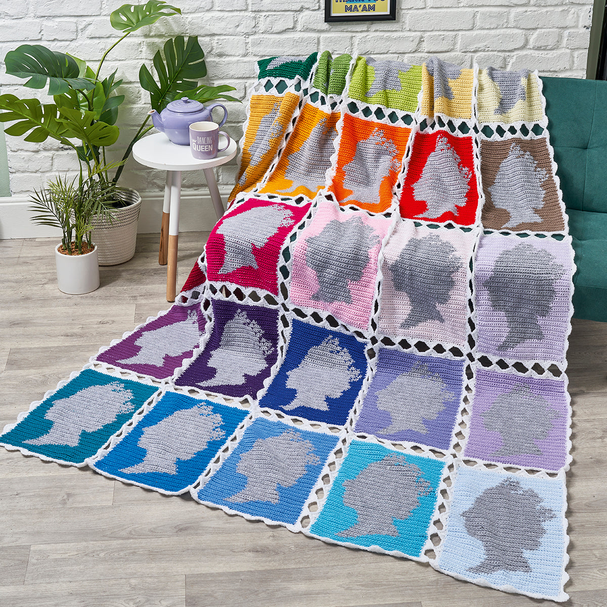 Stamp Blanket Crochet Pattern PDF