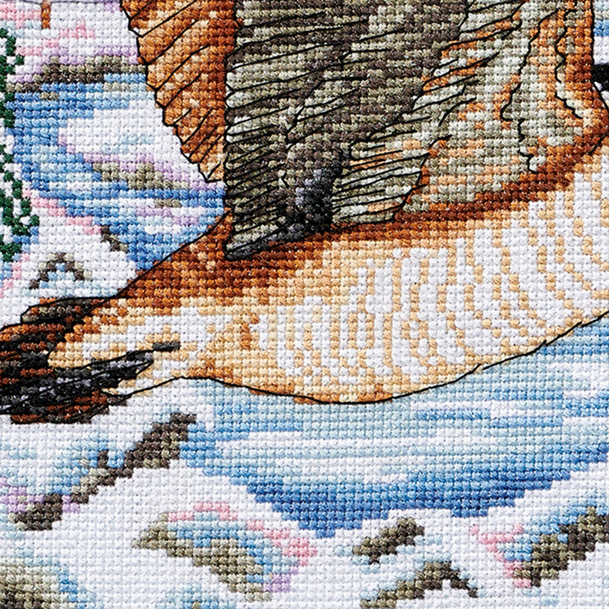 Migrating Canada Geese Scene Cross Stitch PDF Pattern