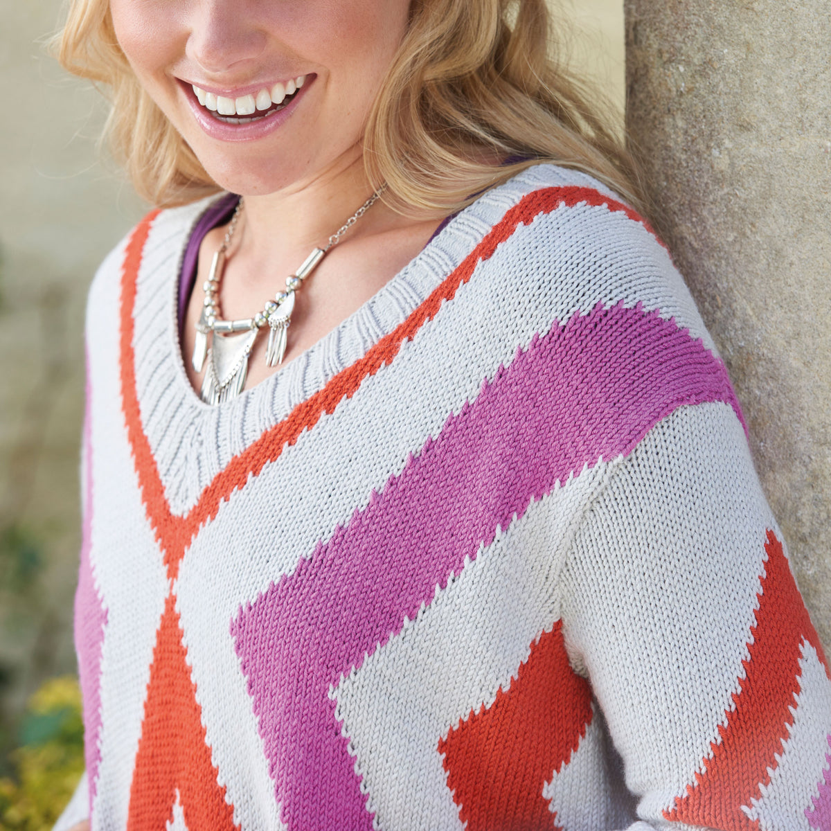 Geometric Jumper Knitting Pattern PDF