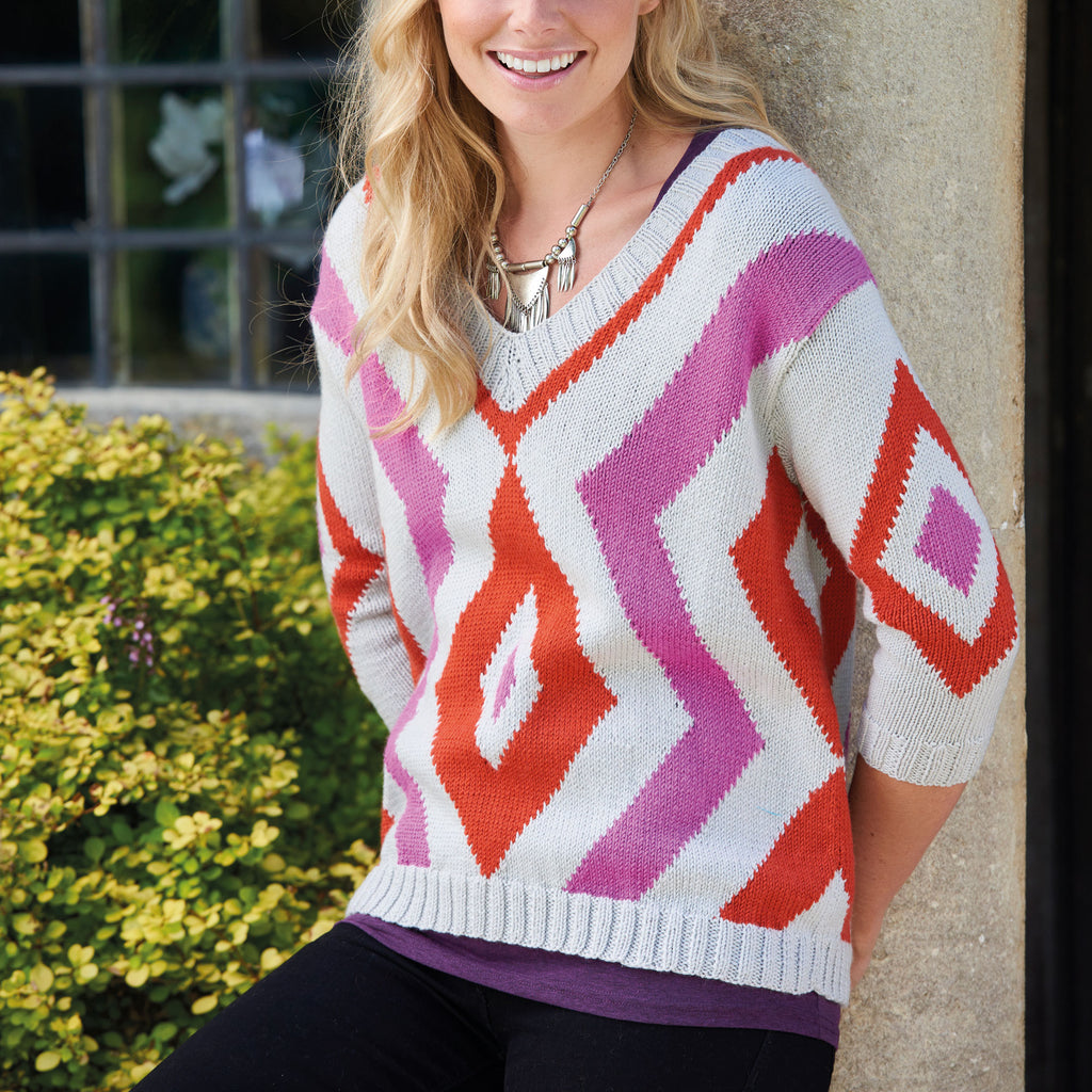 Geometric Jumper Knitting Pattern PDF