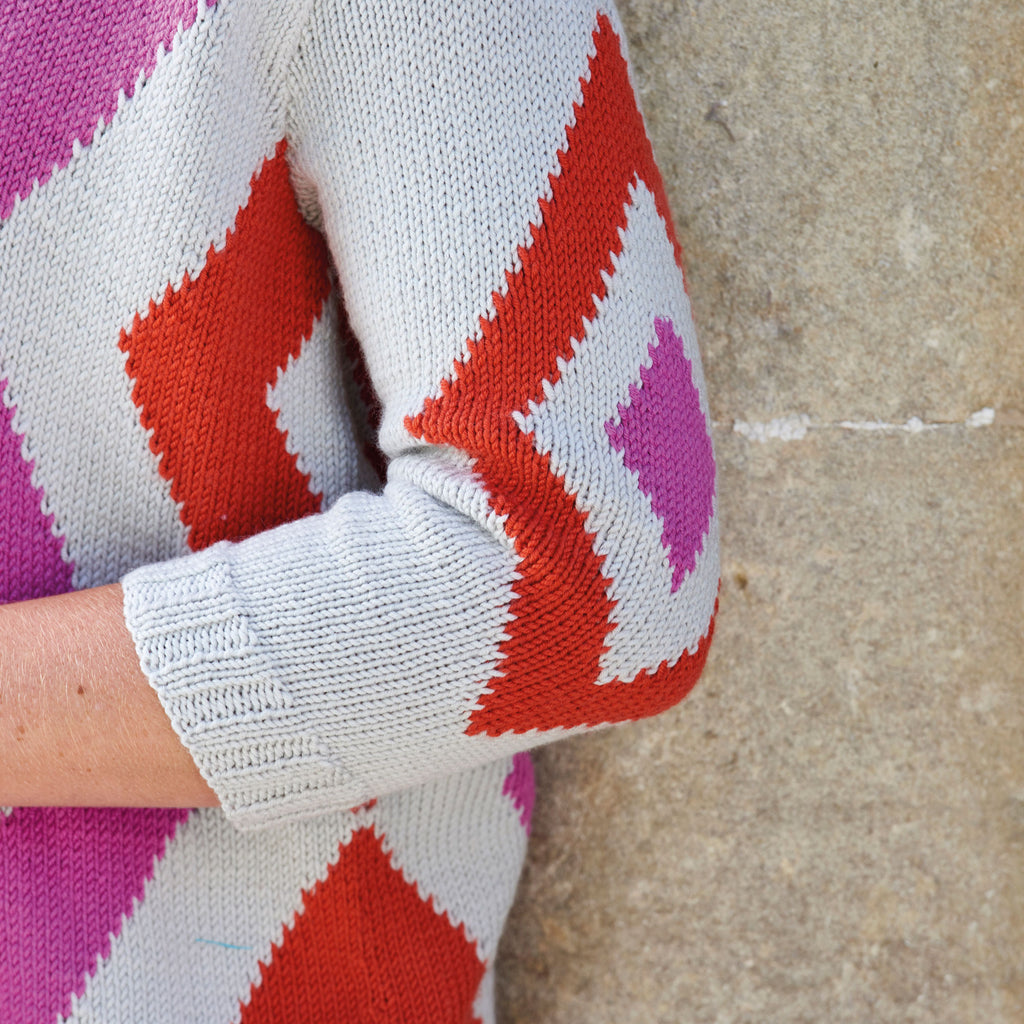 Geometric Jumper Knitting Pattern PDF