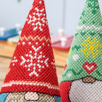Scandi Gnomes 3D Cross Stitch PDF Pattern