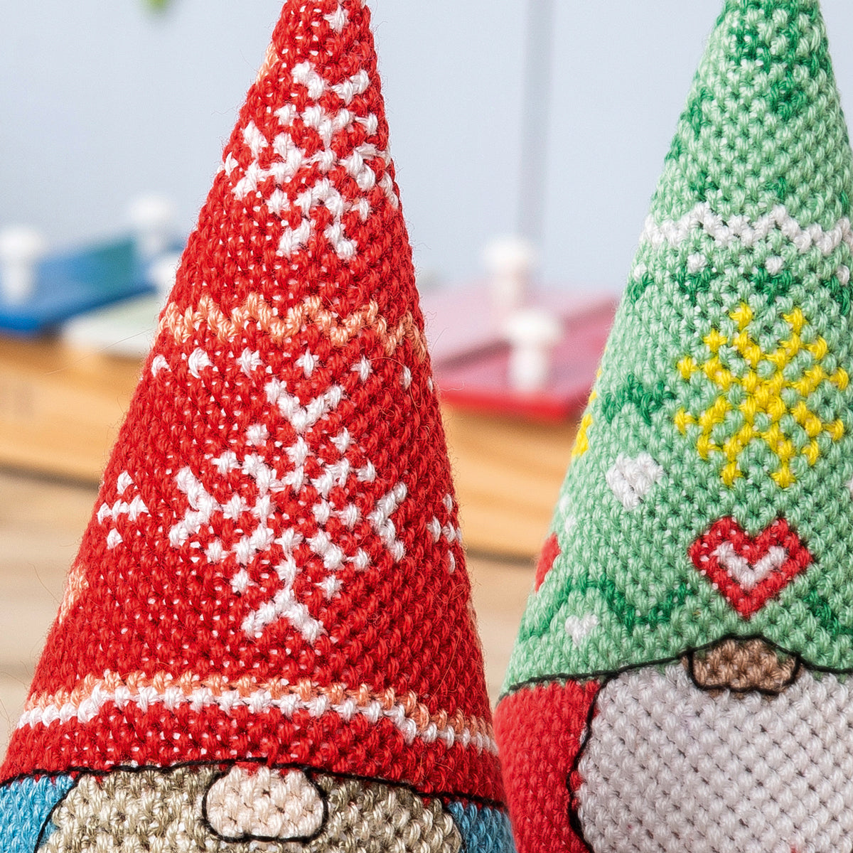 Scandi Gnomes 3D Cross Stitch PDF Pattern
