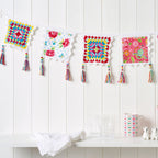 Granny Square Bunting Crochet Pattern PDF