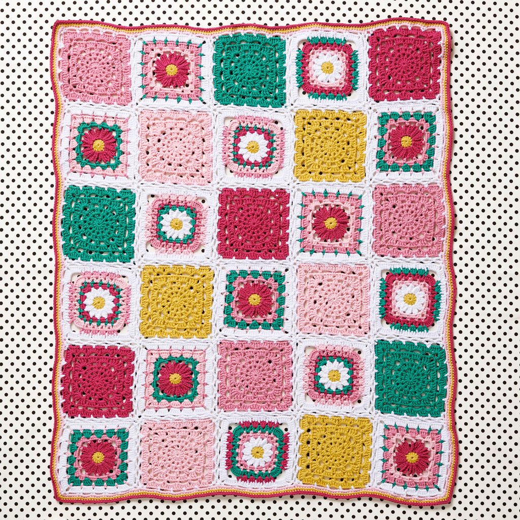 Granny Square Community Blanket Crochet Pattern PDF