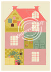 'Home' Digital Art Print PDF Template by Matilda Smith