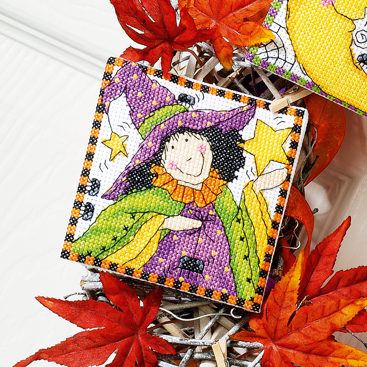 Halloween Wreath Cross Stitch PDF Patterns
