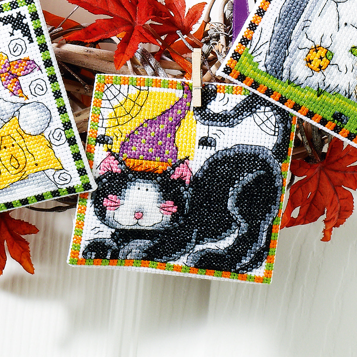 Halloween Wreath Cross Stitch PDF Patterns