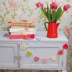 Heart garland crochet pattern