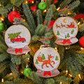 Snow Globe Baubles Cross Stitch PDF Pattern