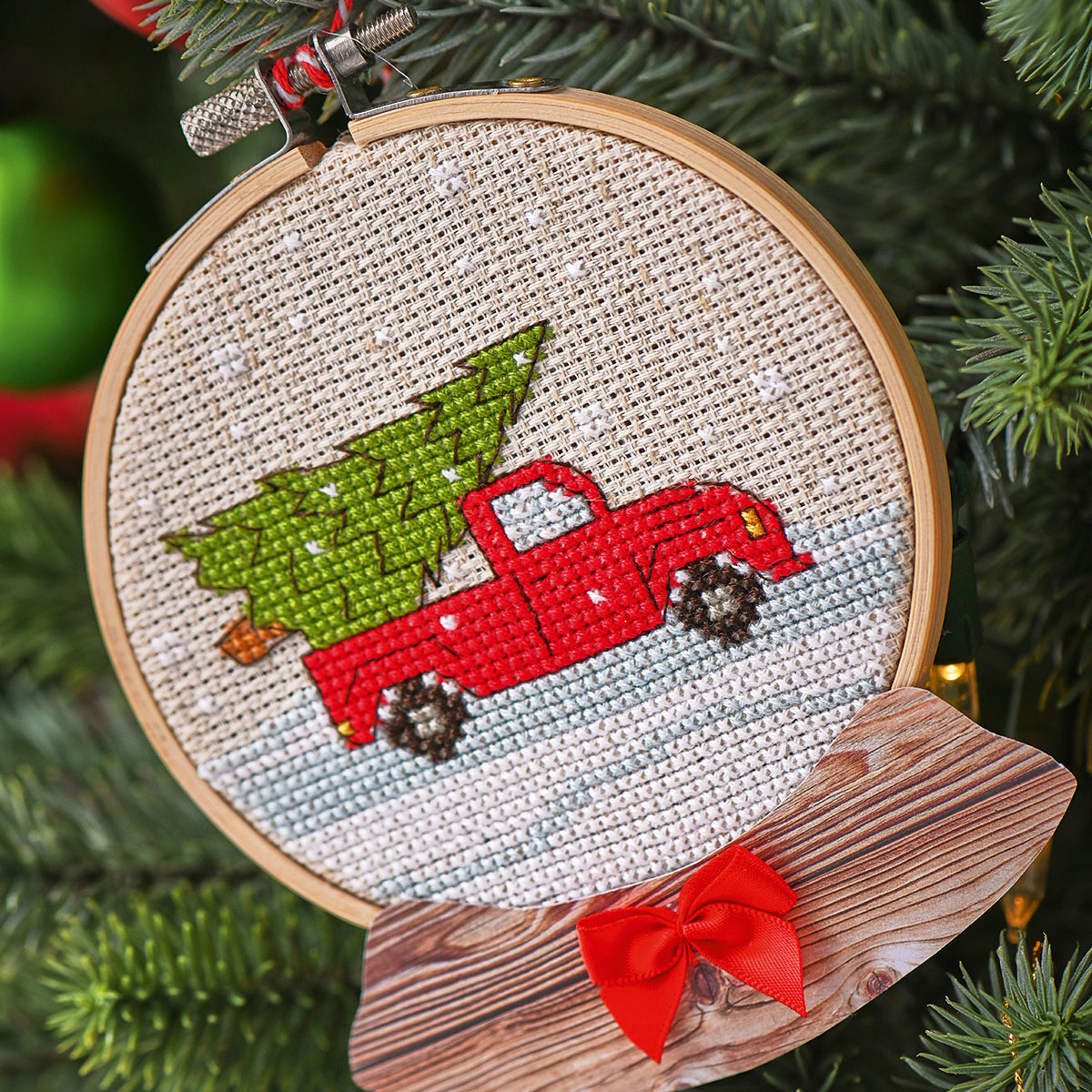 Snow Globe Baubles Cross Stitch PDF Pattern