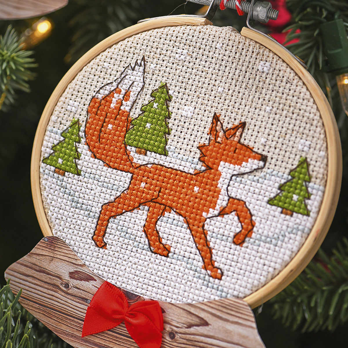 Snow Globe Baubles Cross Stitch PDF Pattern