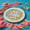 Holly Jolly Hoop Embroidery Pattern PDF