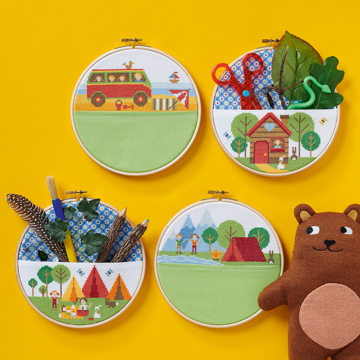 Pocket Hoops Cross Stitch PDF Patterns