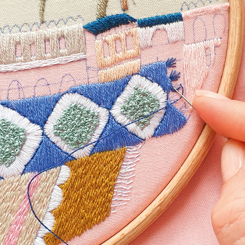Hot Air Balloons Embroidery Hoop Pattern PDF