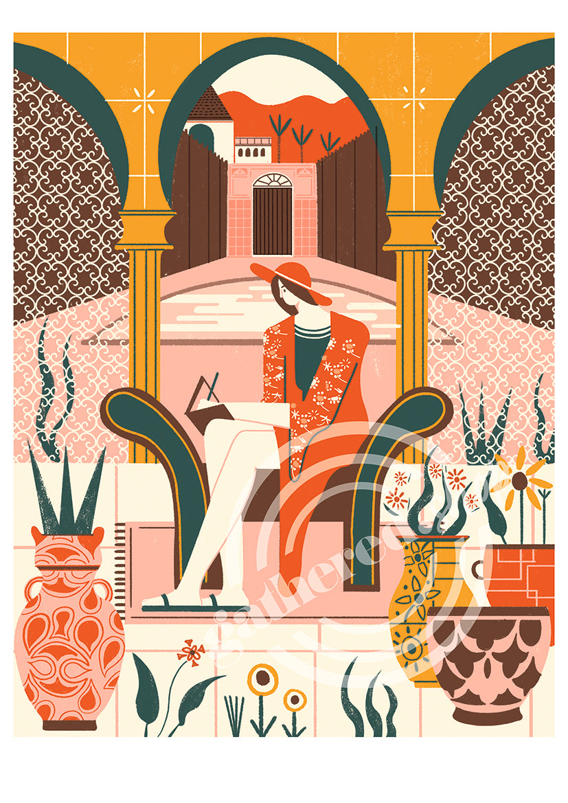'A room to relax in' Digital Art Print PDF by Ellice Weaver