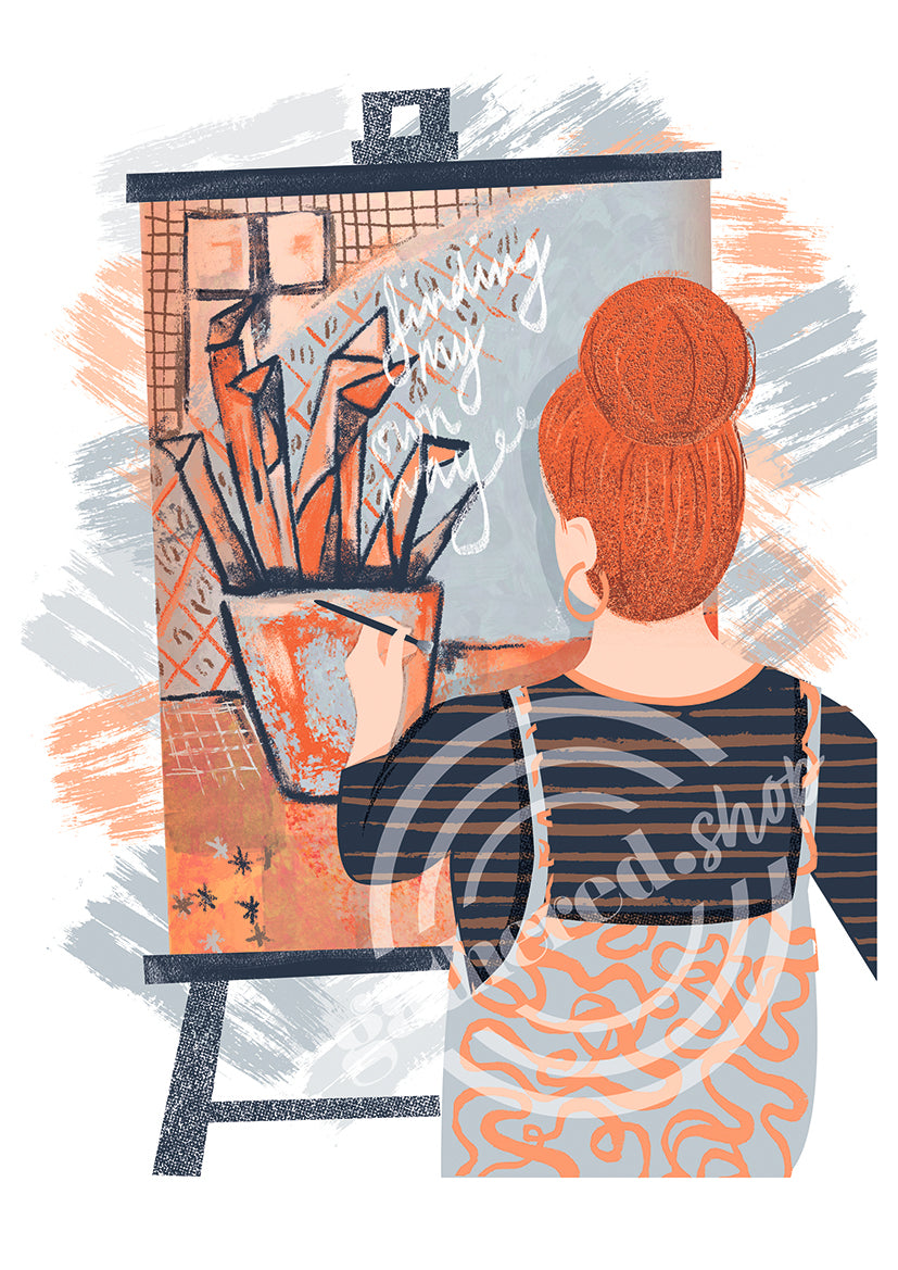 'Finding Your Style' Digital Art Print PDF by Esther Curtis