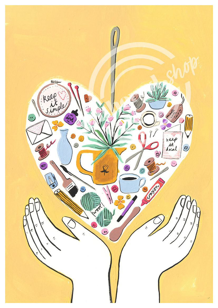 'Crafty Treasures' Digital Art Print PDF by Jayde Perkin