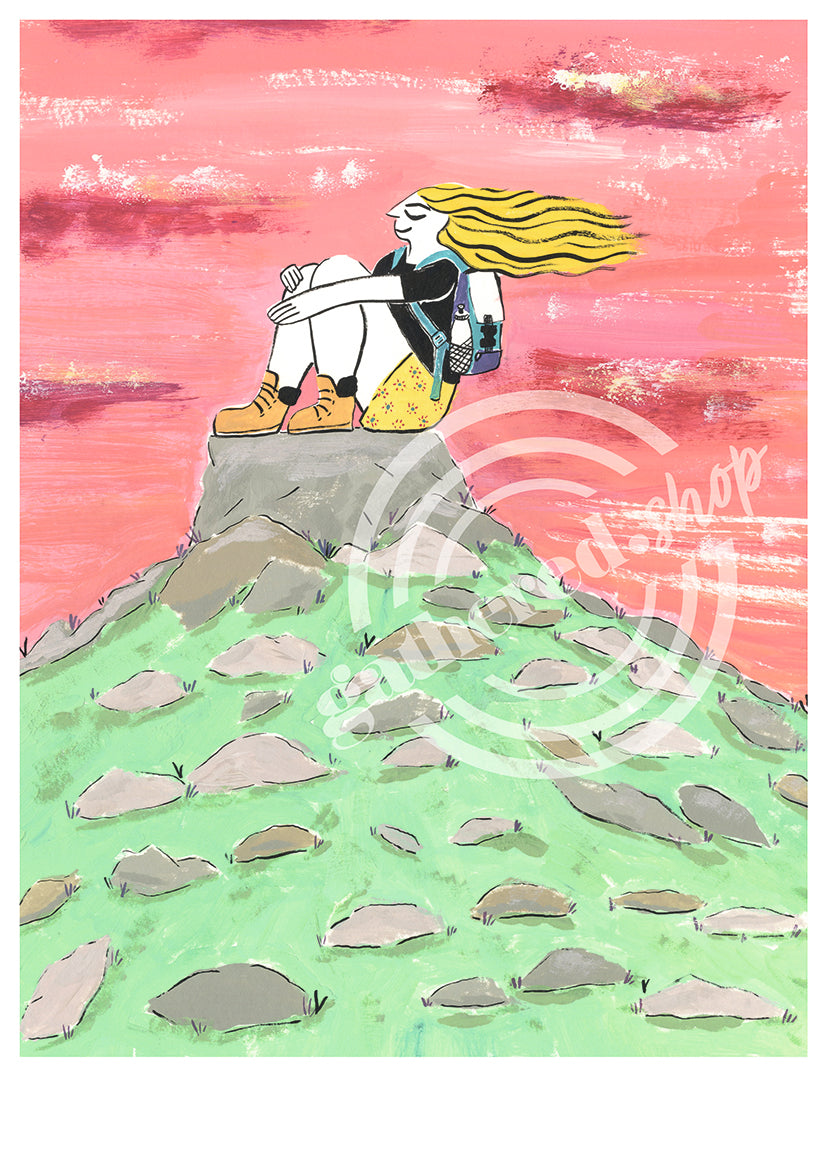 'Feel the Breeze' Digital Art Print PDF by Jayde Perkin